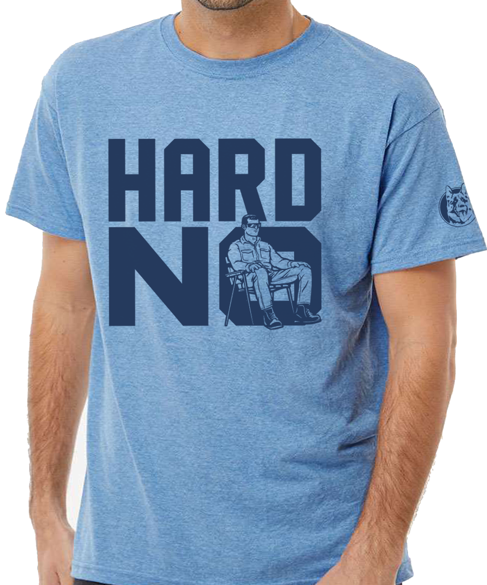Hard No Wayne T-Shirt Light Blue