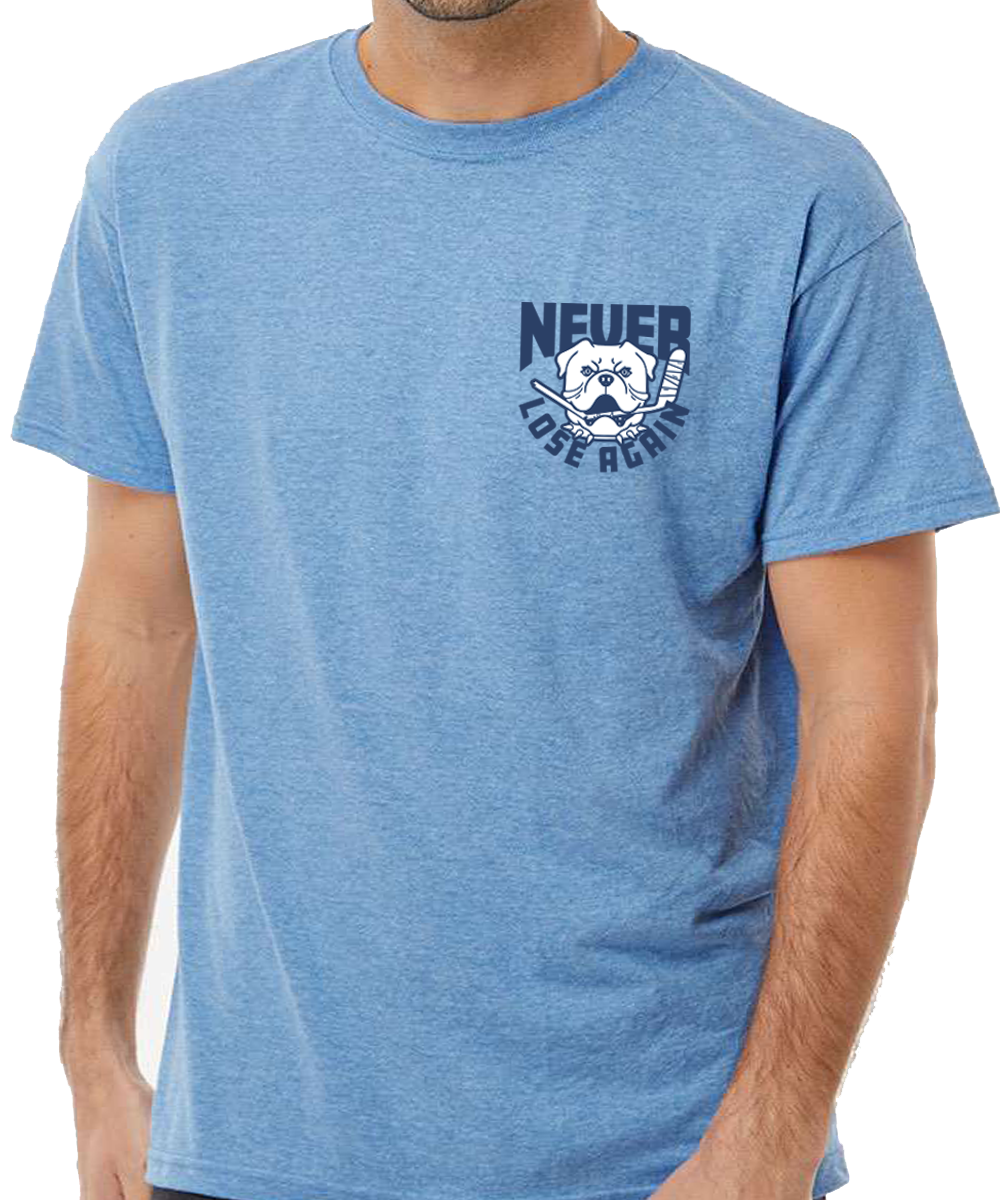 Never Lose Again T-Shirt Heather Blue