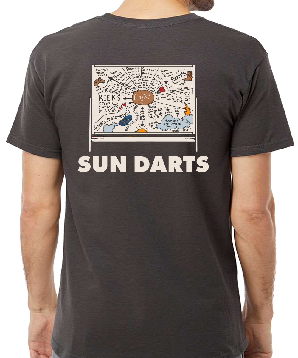 Sun Darts Chalkboard T-Shirt